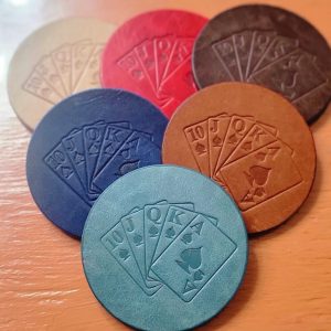 The Royal Round Leather Coasters