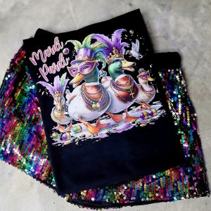 Mardi Pardi Boujee Duck T-Shirts