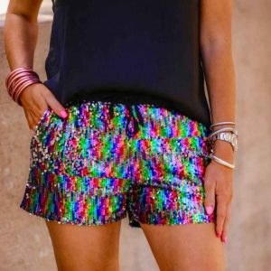 Confetti Sequin Shorts