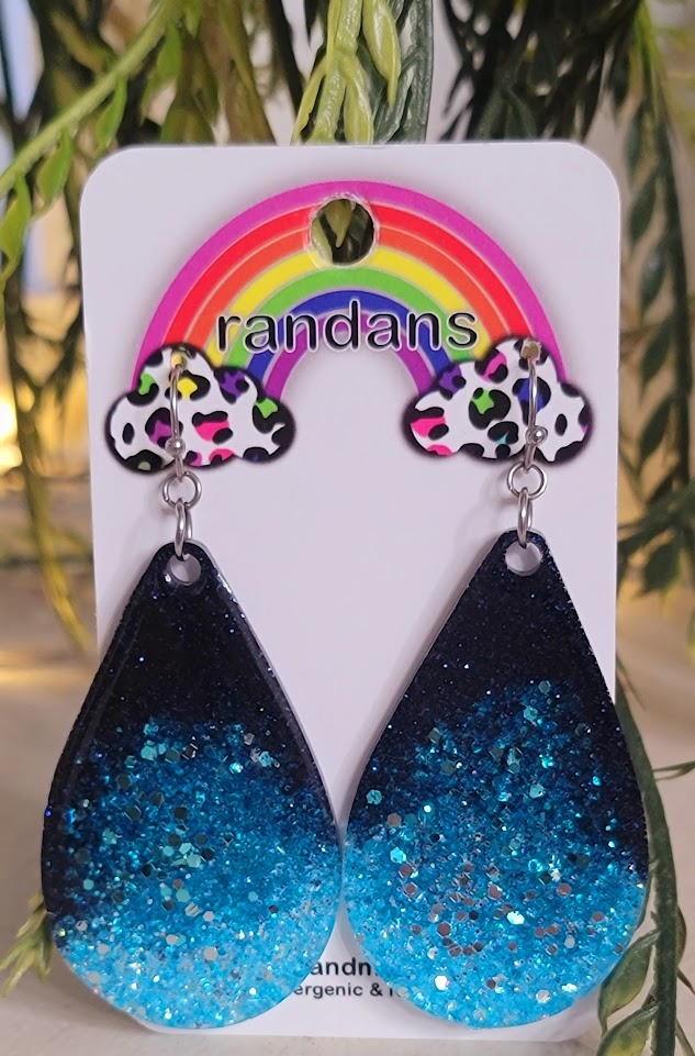 LARGE FRAMELESS DANGLE EARRINGS - Image 2
