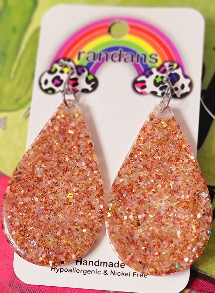LARGE FRAMELESS DANGLE EARRINGS - Image 3