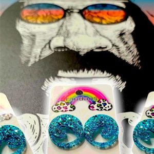 GLITTER SUPER STUD| BLUE WAVES