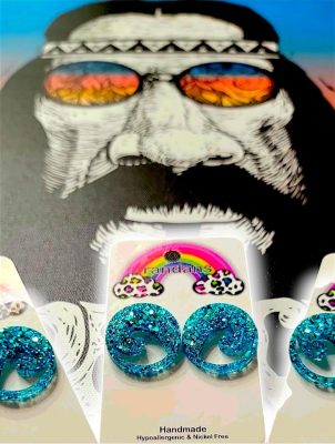 GLITTER SUPER STUD| BLUE WAVES