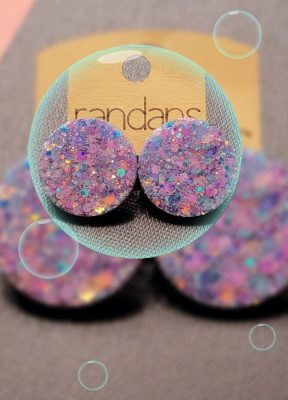 GLITTER SUPER STUD EARRINGS