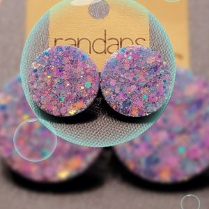 GLITTER SUPER STUD EARRINGS
