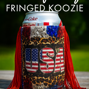 USA FRINGE KOOZIE