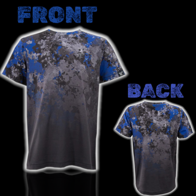 TrueTimber Youth SS Gradient Crew - Midnight Blue/Gray